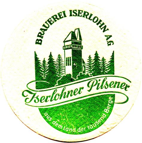 iserlohn mk-nw iserlohner pilsener 1a (rund215-brauerei iserlohn ag-gr�n)